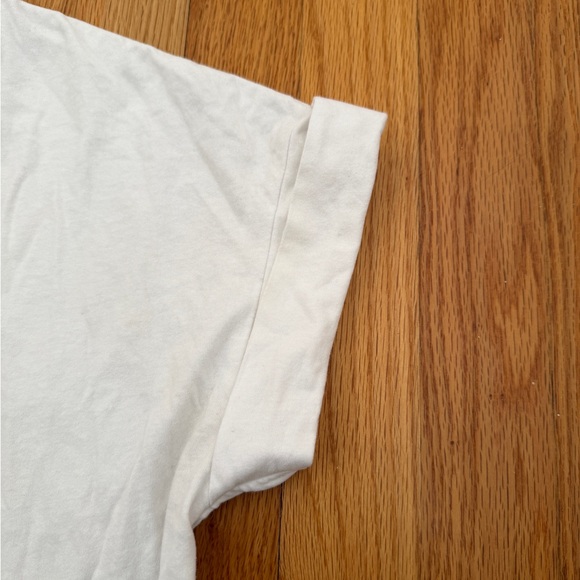 AllSaints White Graphic T-Shirt Size M/L 100% Cotton - Picture 3 of 5